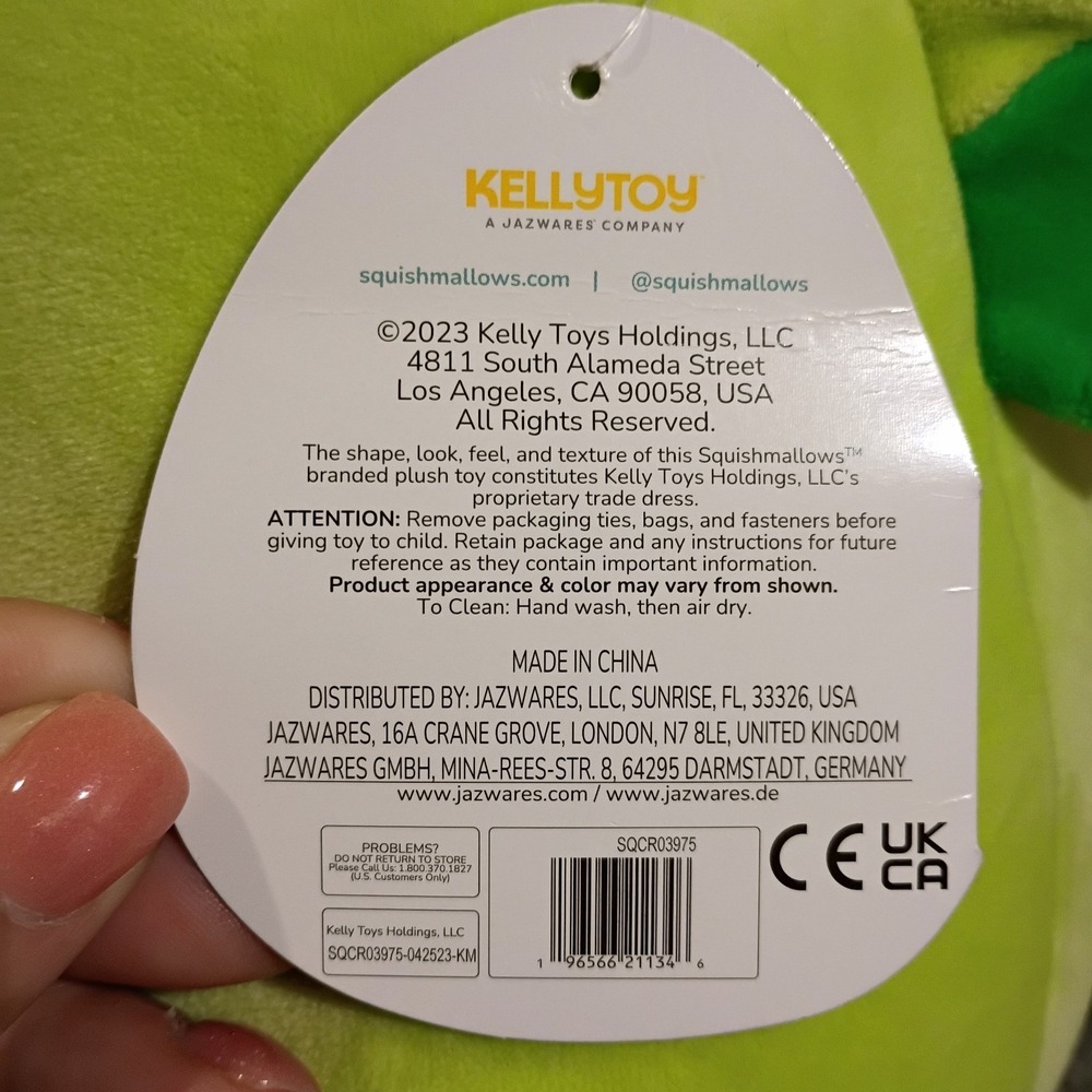 EUC Rare 12" Squishmallow Green Viking Dragon Gorm W/ Black Tag Select Series - Picture 8 of 9